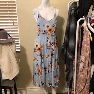 Urban outfitters BRAND NEW spring beautiful flower spring dress! 💙🌼 10